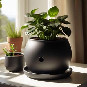Round Self-Watering Plant Pot, Planter