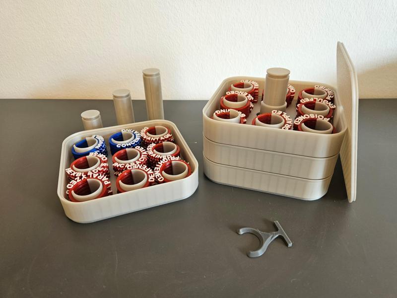 Dungeons & Dragons - Condition rings stackable storage (DnD status rings)