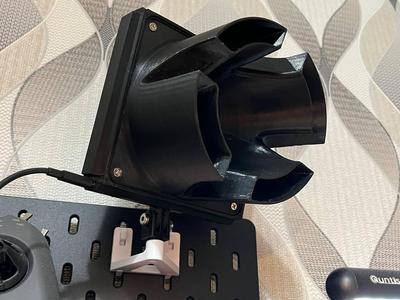 IKEA Skadis Noctua 120 mm custom home fan mount