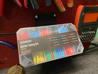 Heat shrink bands Parkside holder