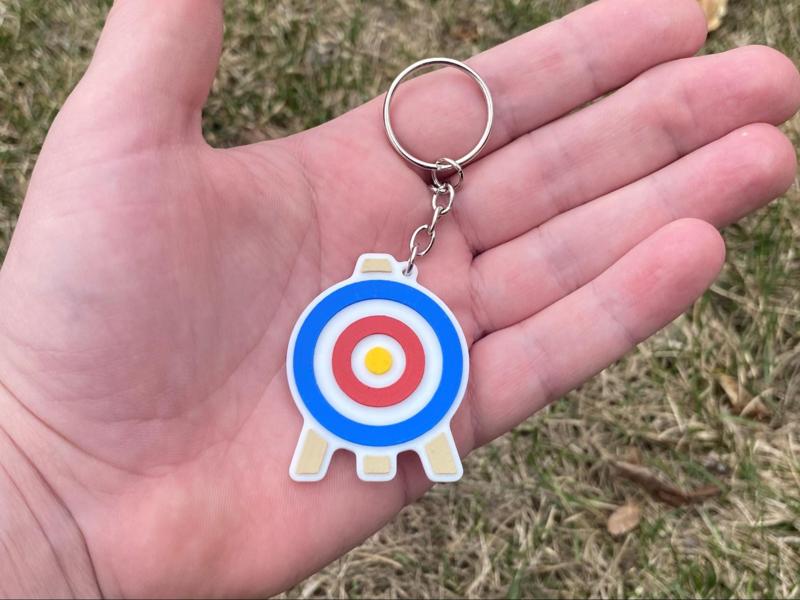 Archery Target Keychain
