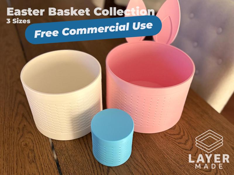 Easter Basket (Multiple Sizes and Lids)