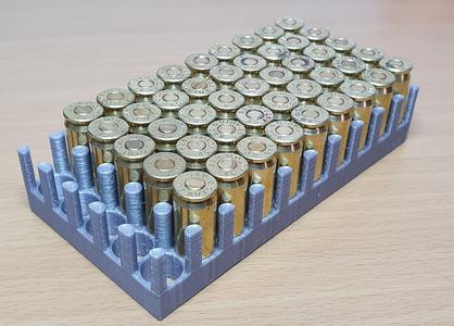 Storage tray for .45 ACP rounds