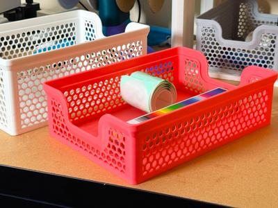 170x240mm Stacking Basket - Ultra Slim - 72mm Tall