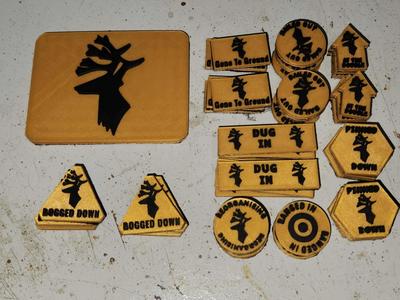 Second Gebirgsjäger Flames of War Tokens