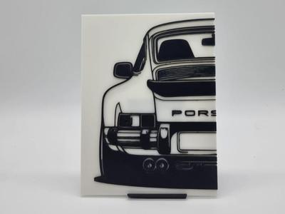 2D Wall Art Porsche 911