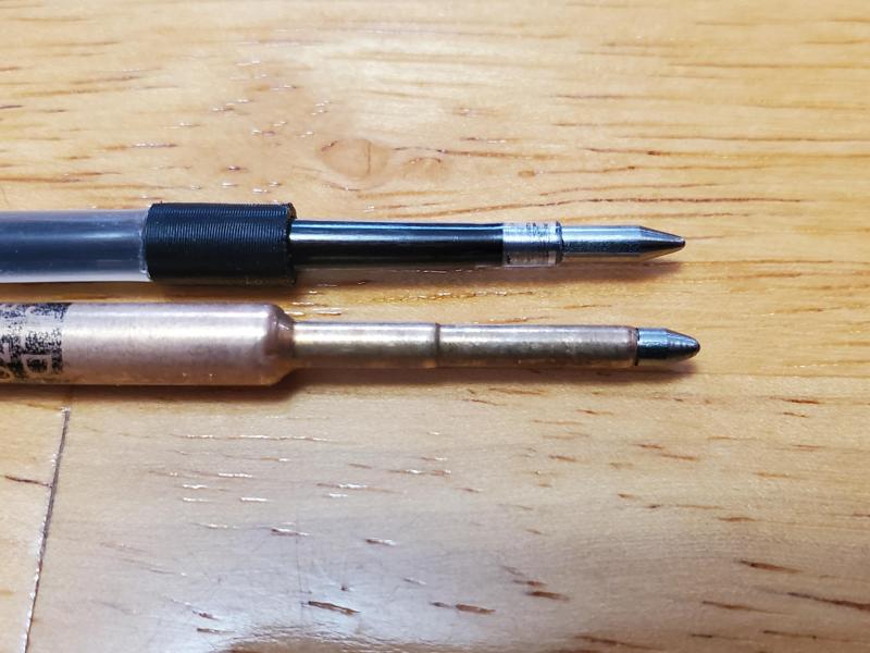 Zebra F refill to Fisher pen adapter