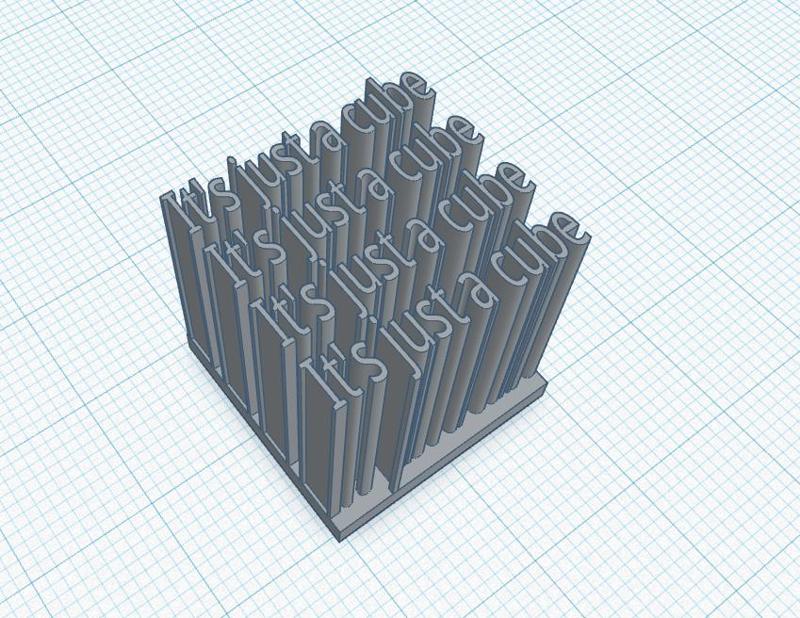 It's just a cube
