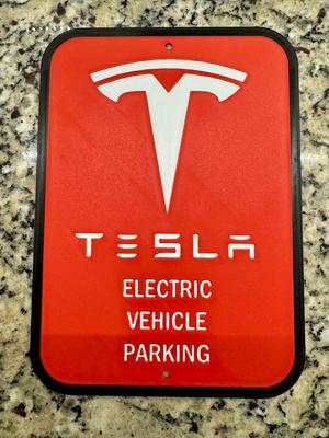 Tesla Parking Sign