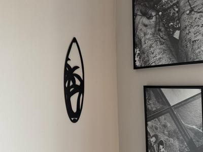 Surfboard Palm Tree Wall Decor Hawaii