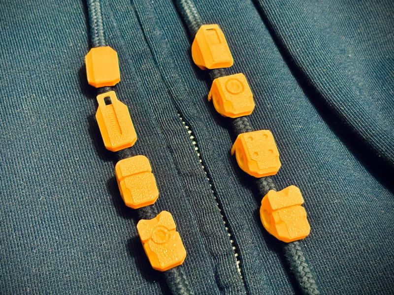 Dummy 13 Hoodie Drawstring Beads - Functional