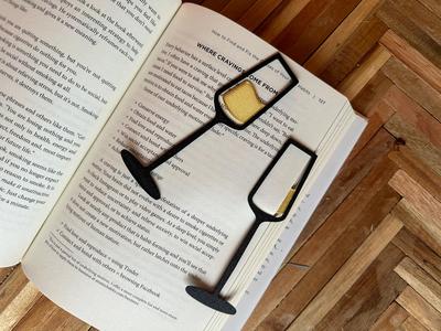 Champagne book mark