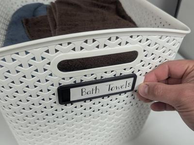 Label Holder, Target/Brightroom Y-Weave XL Basket