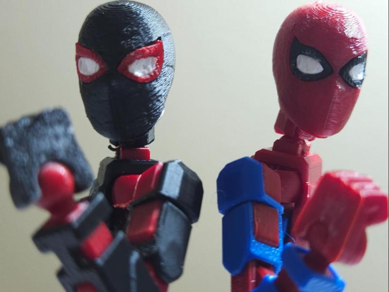 Spider-man dummy13 Peter Parker, and Miles Morales
