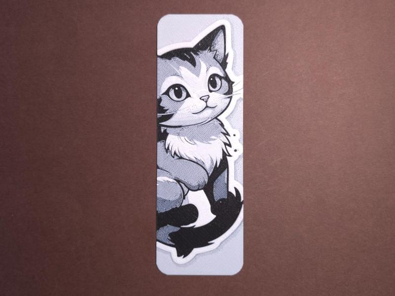 Sticker Kitten 4 Bookmark