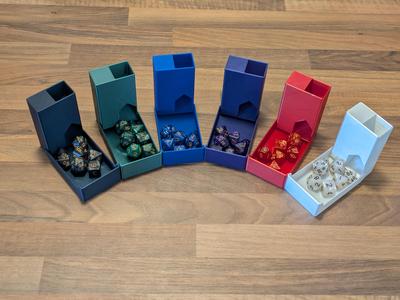 Portable dice tower and storage (print in place)