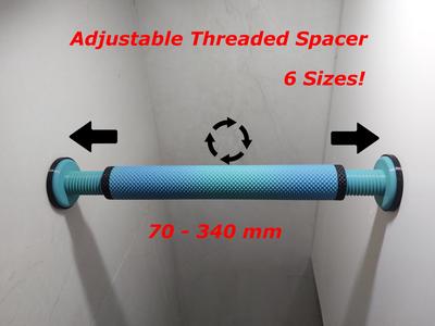Adjustable Threaded Spacer with TPU Pad 70-340 mm