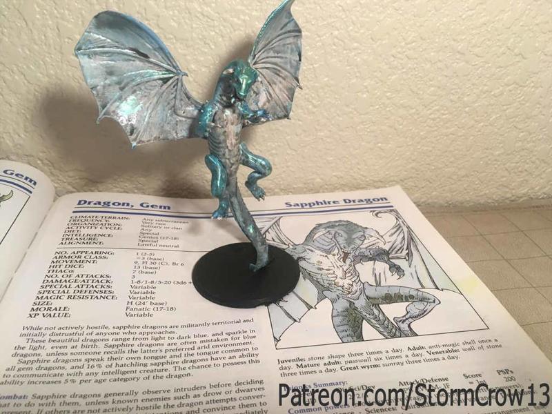 2nd ED AD&D Sapphire Dragon