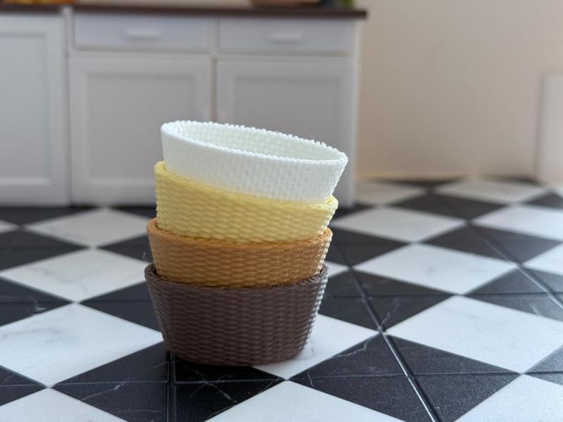 Mini Textured Basket – Stackable & Scalable