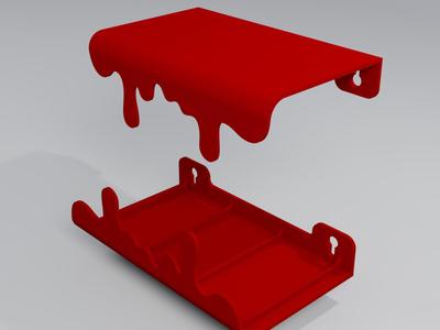 Dripping wall shelf