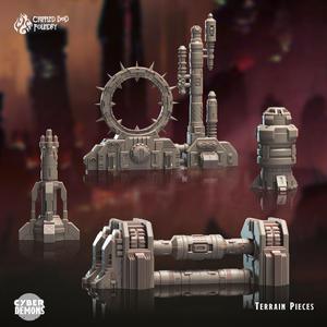 Portal Machinery Terrain Pieces