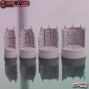 Hero-Stand Display Plinths - Forbidden Cult (Round)