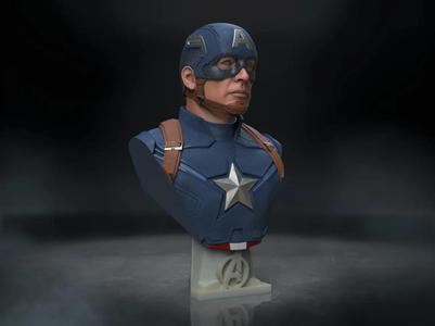 Captain America Bust   