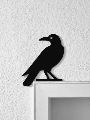 Crow / Raven Door Corner Topper
