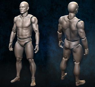 Action Figure 3D Printing male Movable body Action Figure Toy Draw Mannequin