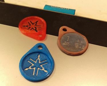 1 Rupee Yamaha keychain