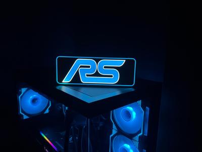 Ford RS  LED Lightbox Gaming  sim racing pc