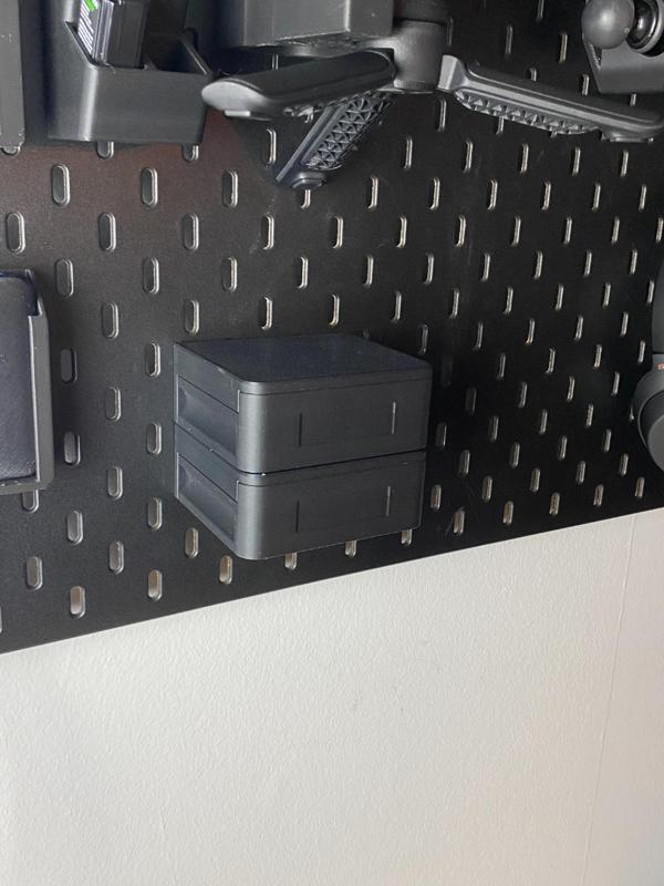 IKEA skadis, box storage system