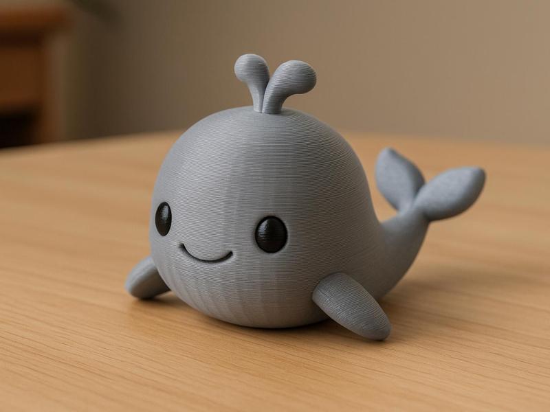 Smiley Whale – Cute Print-in-Place Buddy