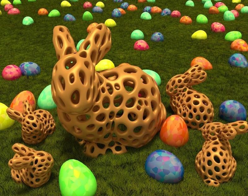 Stanford Bunny - Voronoi Style