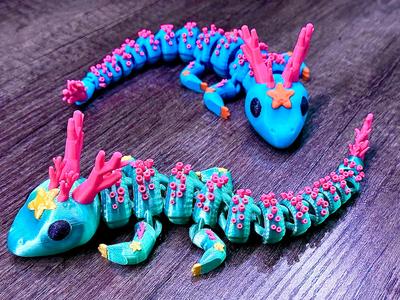Articulated Coral Ocean Dragon - Flexi Sea Lizard