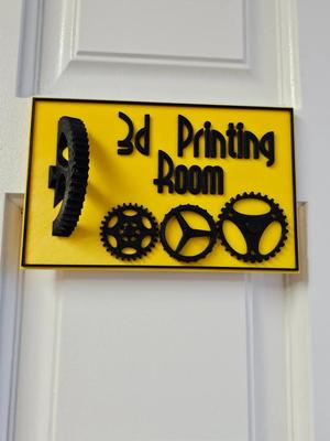 3D Print Room Sign