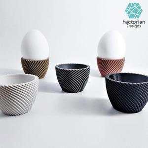 Egg Cup "Unbowed" 3D Print Stl File | Bambu Studio 3MF included | Easter Gift