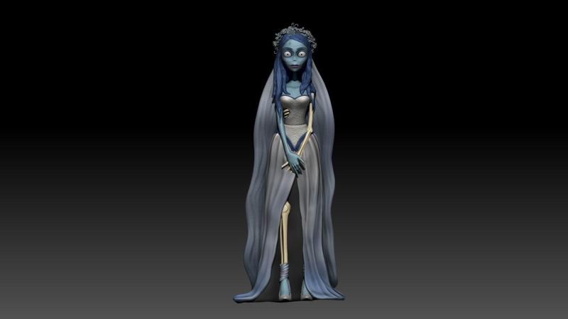 Corpse Bride Emily 3D Print