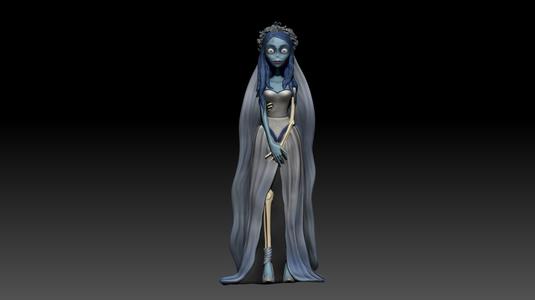 Corpse Bride Emily 3D Print