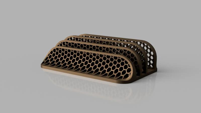 Laptop stand -Hex-Laptop,Macbook, iPad and e-book Stand-Organizer fully customizable