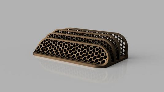 Laptop stand -Hex-Laptop,Macbook, iPad and e-book Stand-Organizer fully customizable
