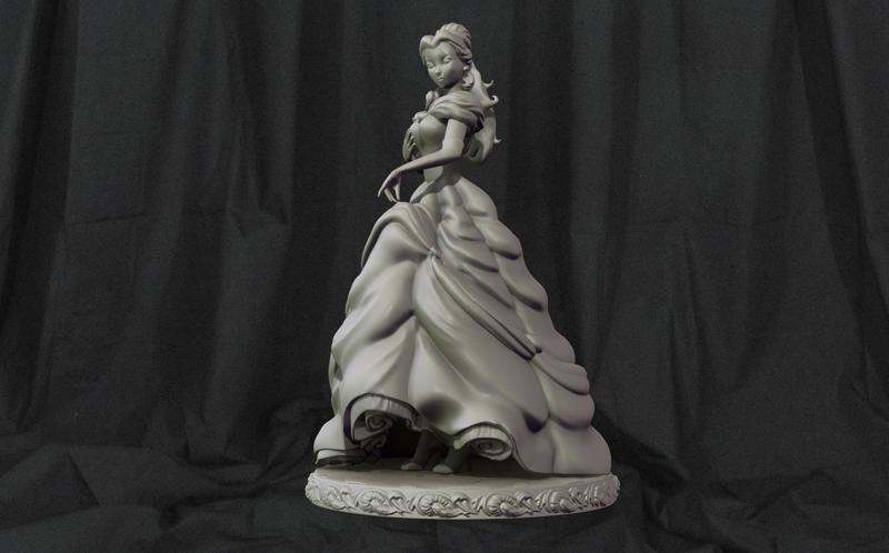 Beauty and the Beast - Belle - 3d print figure