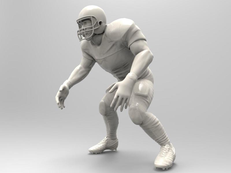 American footballer Pose