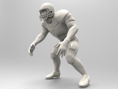American footballer Pose