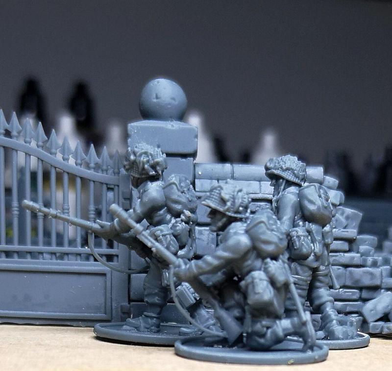 28mm US paratroopers Grenade Launcher M7 Team