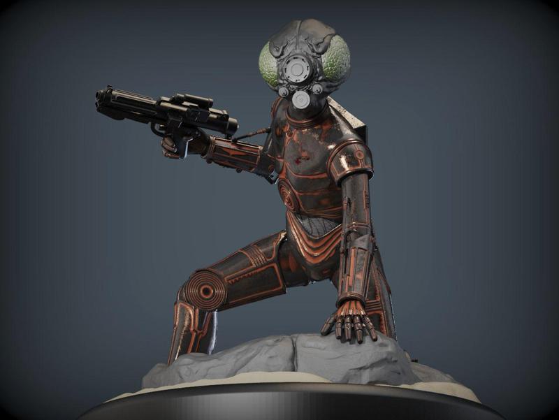 4-LOM droid bounty hunter from star wars