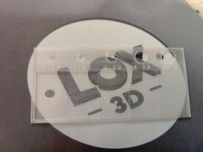 Clear PETG printing Profile / Sample & hole test
