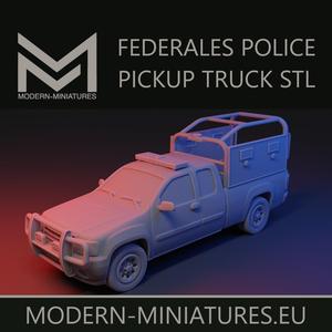 Federales Police Pickup Truck