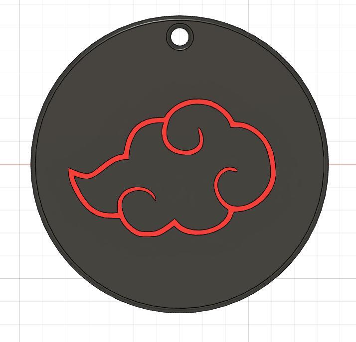 Akatsuki Cloud Keychain