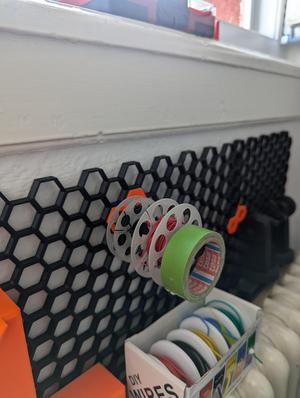 a stick (honeycomb storage wall)